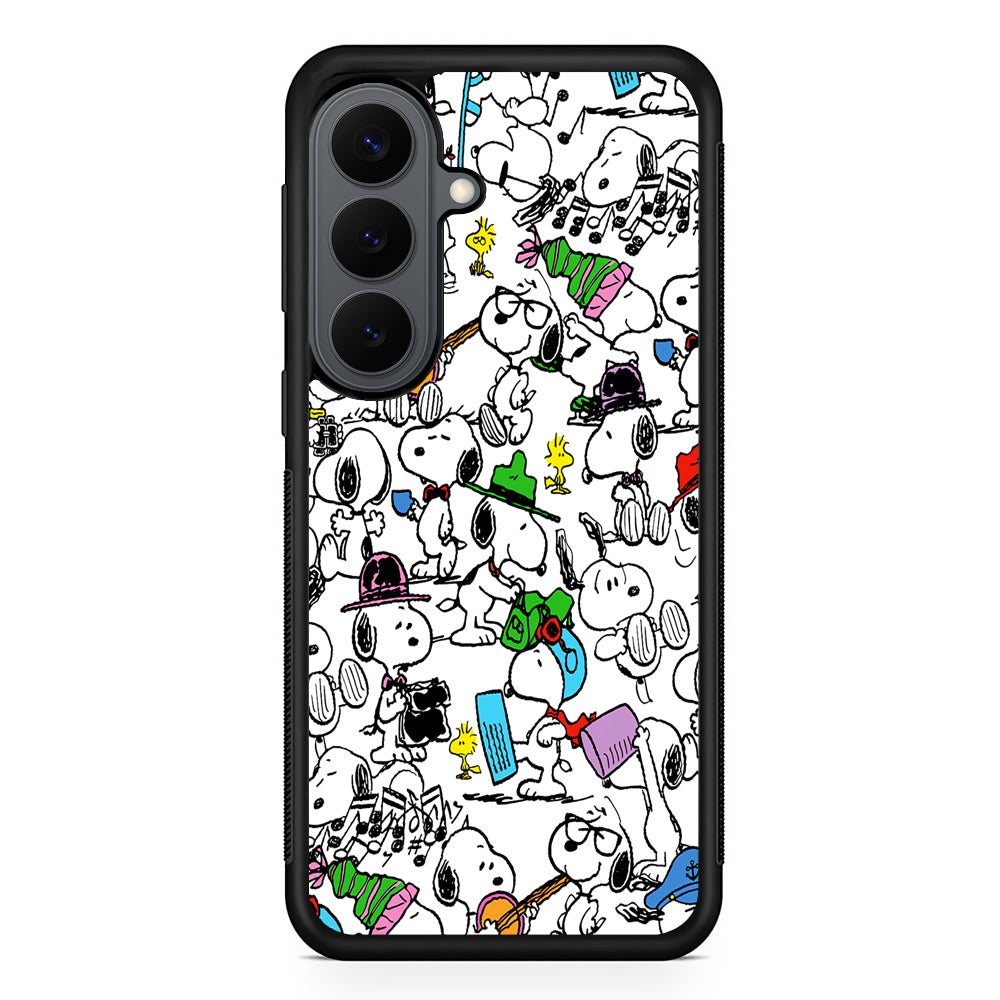 Collection of Snoopy Activities Samsung Galaxy S26 Plus Case | Slim Rubber Case for Samsung Galaxy S26 Plus