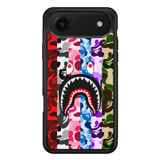 Bape Colorfull Camo iPhone 17 Air Case | Slim Rubber Case for iPhone 17 Air
