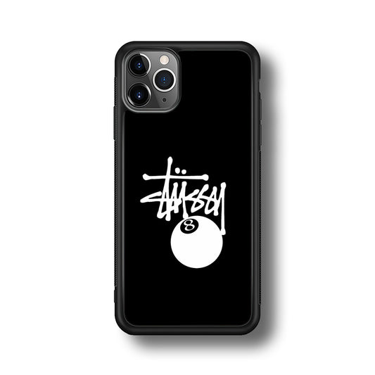 Stussy 8 Pool Ball iPhone 11 Pro Max Case | Slim Rubber Case for iPhone 11 Pro Max