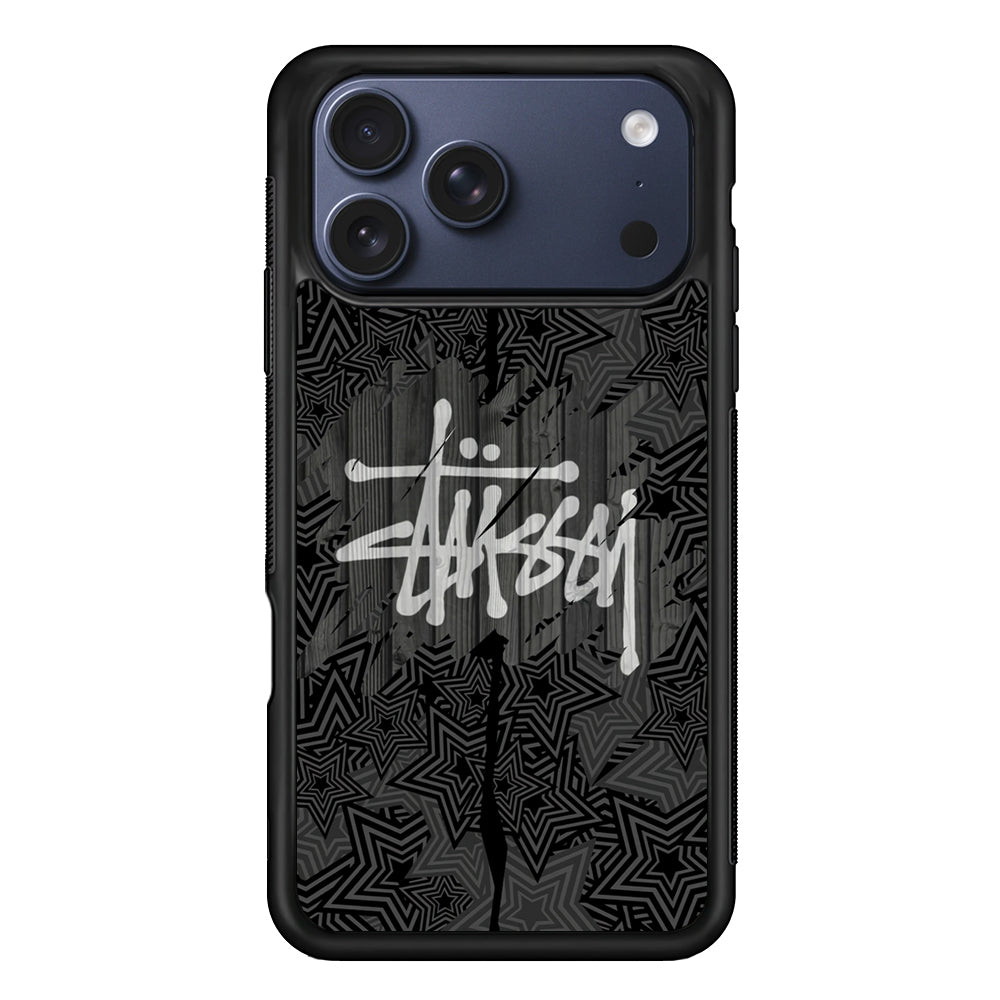 Stussy Star from The Night iPhone 17 Pro Max Case | Slim Rubber Case for iPhone 17 Pro Max