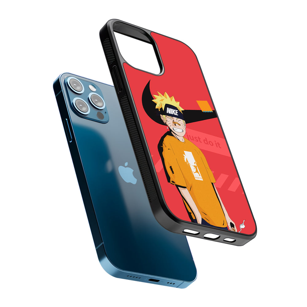 Nike Cover with Naruto 2D Rubber Phone Case | Slim Protective Phone Case