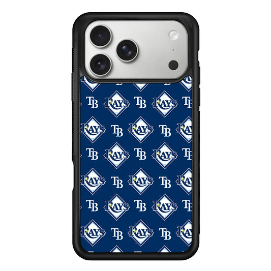 Tampa Bay Rays Pattern iPhone 17 Pro Case | Slim Rubber Case for iPhone 17 Pro