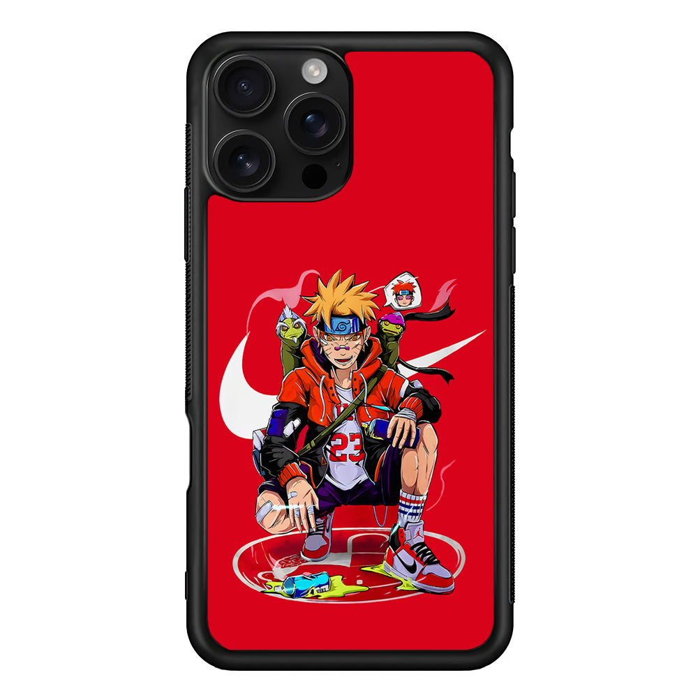 Nike Naruto Uzumaki Hypebeast iPhone 16 Pro Case - Stylish Protective Cover for iPhone 16 Pro