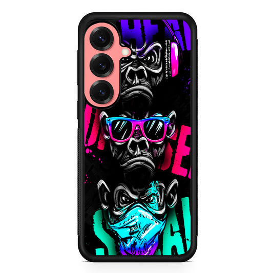 Three Wise Monkeys Samsung Galaxy S25 Case | Protective Case for Samsung Galaxy S25