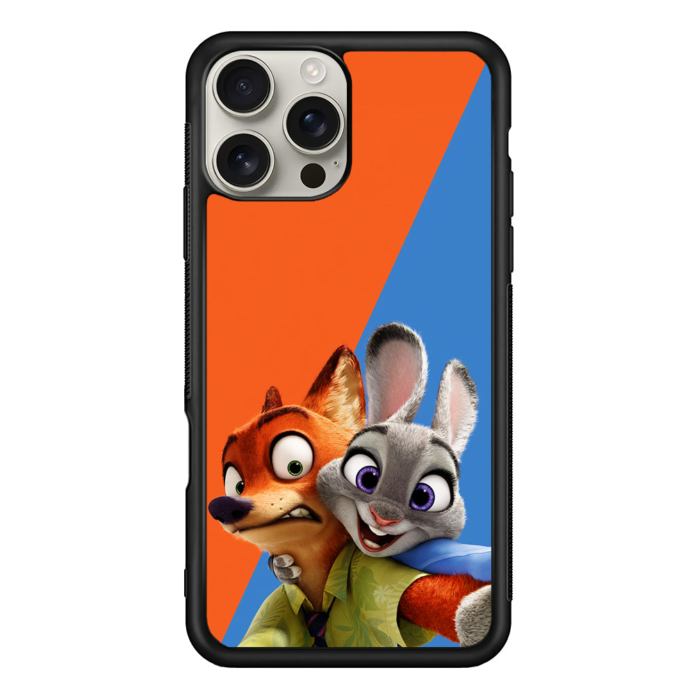 Zootopia Nick and Judy Selfie iPhone 16 Pro Max Case | Stylish Protective Case for iPhone 16 Pro Max