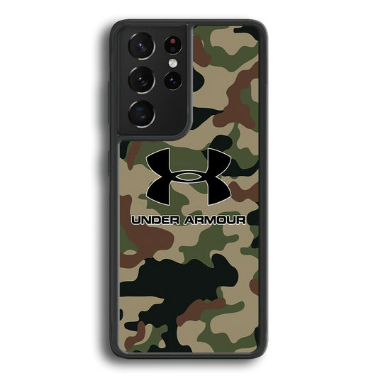 Under Armour Green Camo Samsung Galaxy S24 Ultra Case | Slim Rubber Case for Samsung Galaxy S24 Ultra