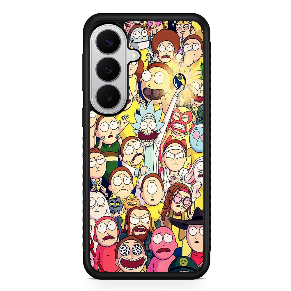 Rick and Morty Aesthetic Cartoon Samsung Galaxy S26 Case | Protective Rubber Cover