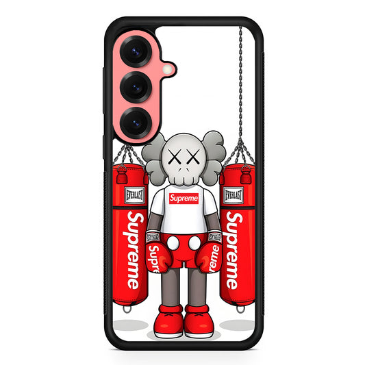 Kaws X Supreme Boxing Hypebeast Samsung Galaxy S25 Case | Slim Rubber Case for Samsung Galaxy S25