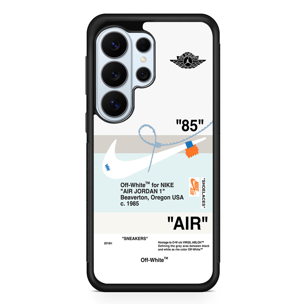 Off White x Nike Air Jordan Natural Samsung Galaxy S26 Ultra Case | Protective Phone Cover