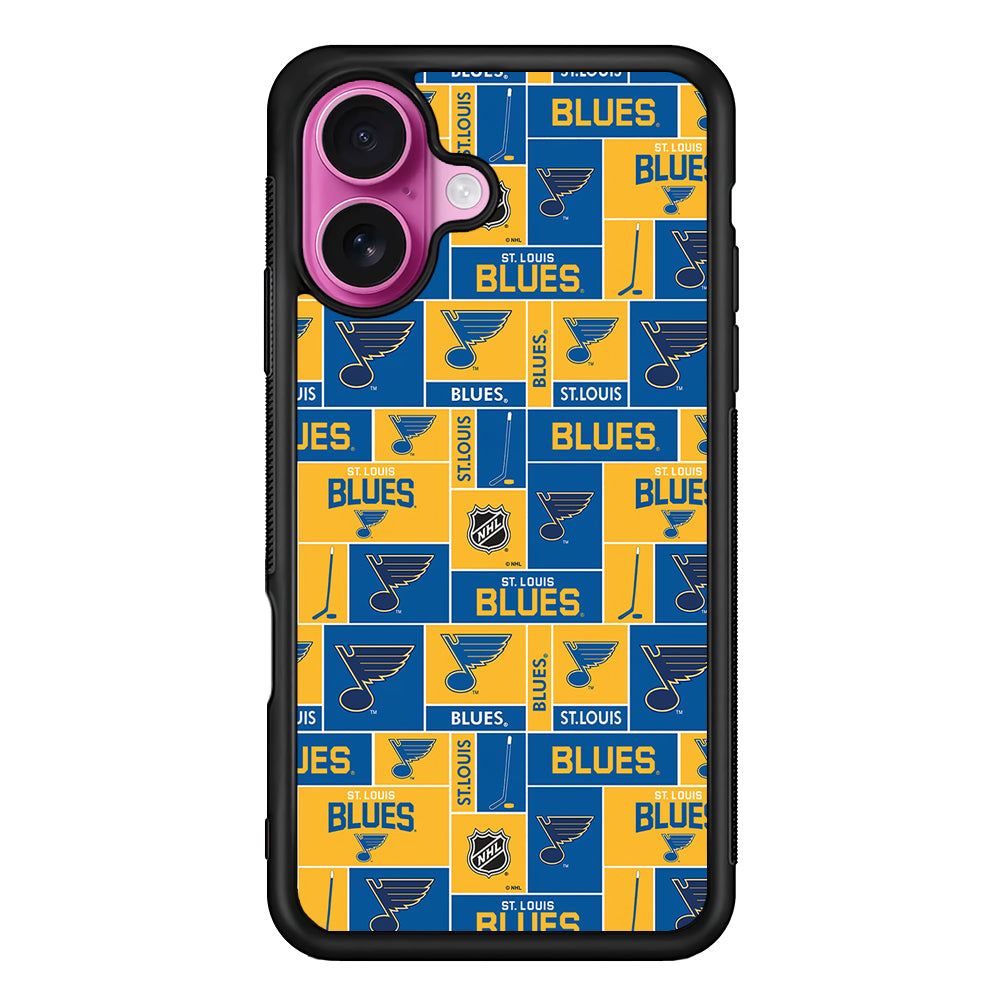 St. Louis Blues Pattern iPhone 17 Case | Slim Protective Rubber Phone Cover