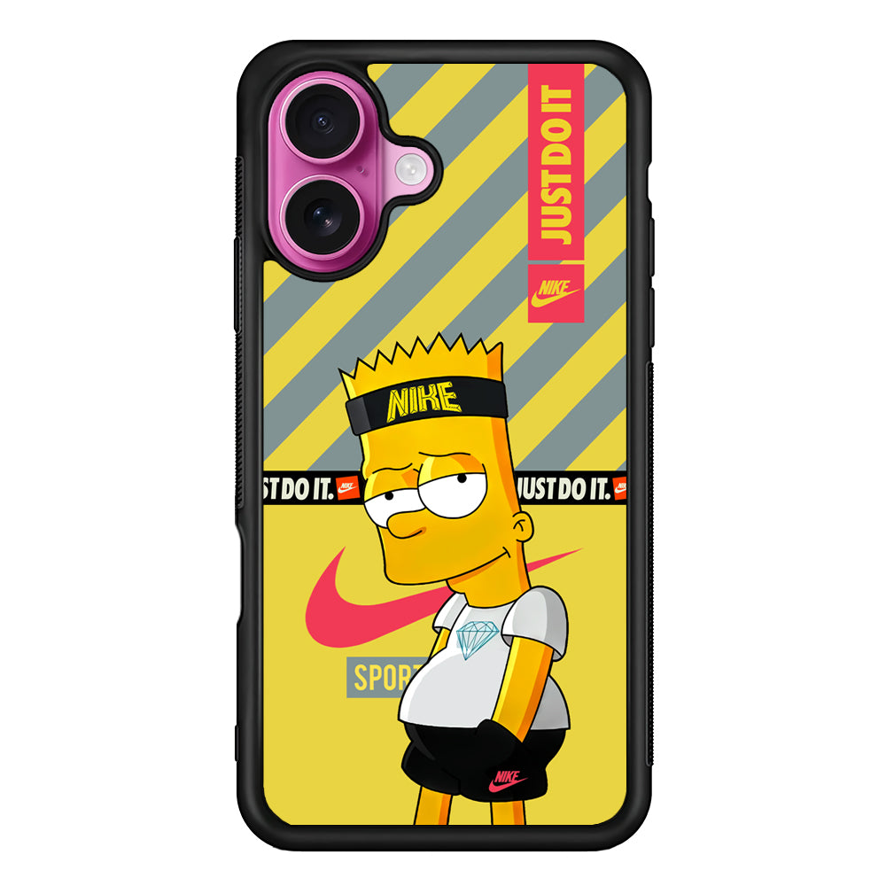 Nike Chill Bart iPhone 17 Case - Slim Rubber Case for iPhone 17