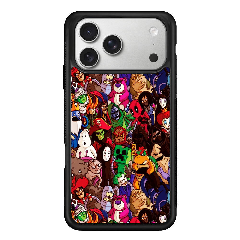 Cartoon Villain Collection iPhone 17 Pro Case | Slim Rubber Case for iPhone 17 Pro