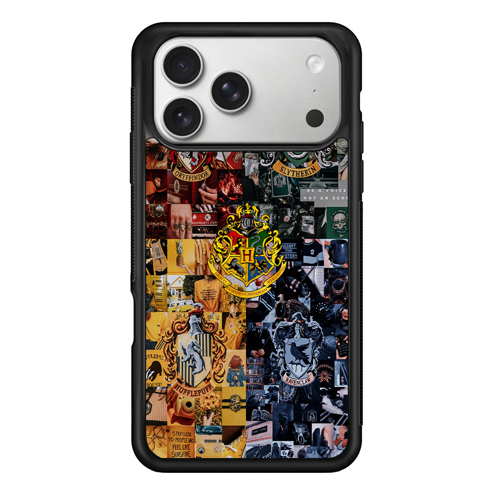 Harry Potter Hogwarts Houses iPhone 17 Pro Case | Slim Rubber Case for iPhone 17 Pro