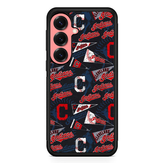Cleveland Guardians Pattern Samsung Galaxy S25 Case | Protective Case for Samsung Galaxy S25