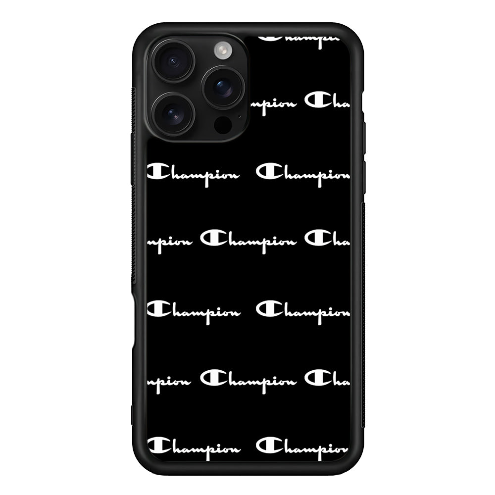 Champion Bland And White iPhone 16 Pro Case | Slim Rubber Case for iPhone 16 Pro
