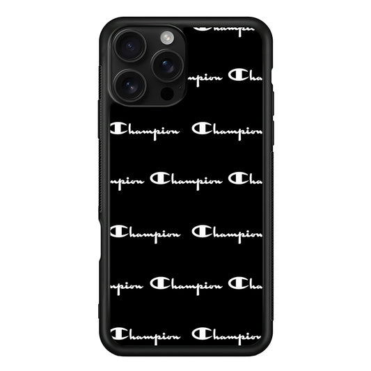 Champion Bland And White iPhone 16 Pro Case | Slim Rubber Case for iPhone 16 Pro