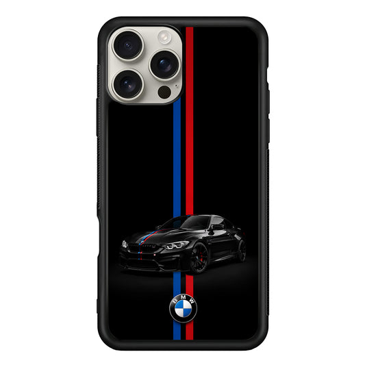 BMW M4 Coupe Racing Stripe iPhone 16 Pro Max Case | Slim Rubber Case for iPhone 16 Pro Max