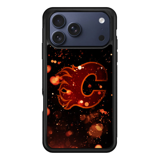 Calgary Flames Sparkling iPhone 17 Pro Max Case | Slim Protective Cover for iPhone 17 Pro Max