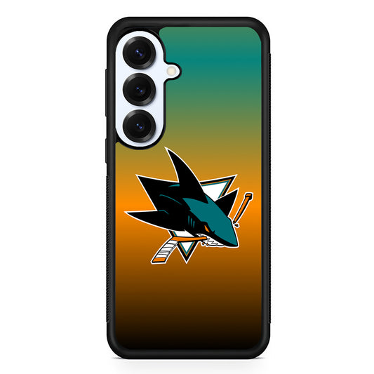 San Jose Sharks Gradient Samsung Galaxy S25 Plus Case | Slim Rubber Cover for Samsung Galaxy S25 Plus