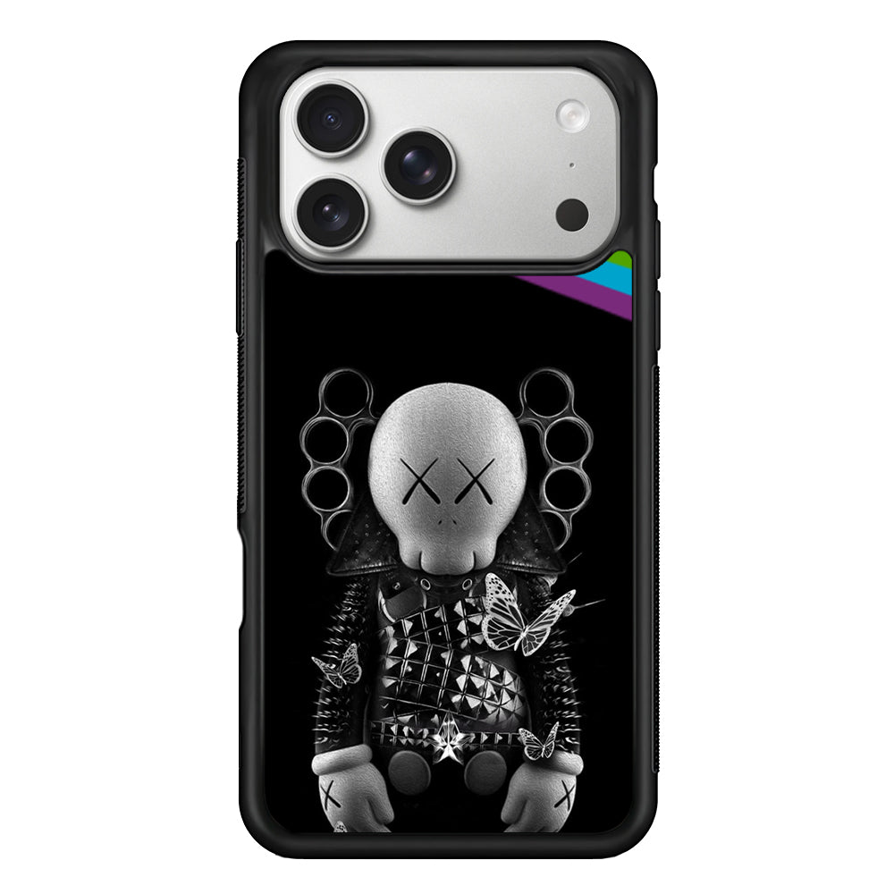 Kaws Metal Style Rainbow iPhone 17 Pro Case | Slim Rubber Case for iPhone 17 Pro