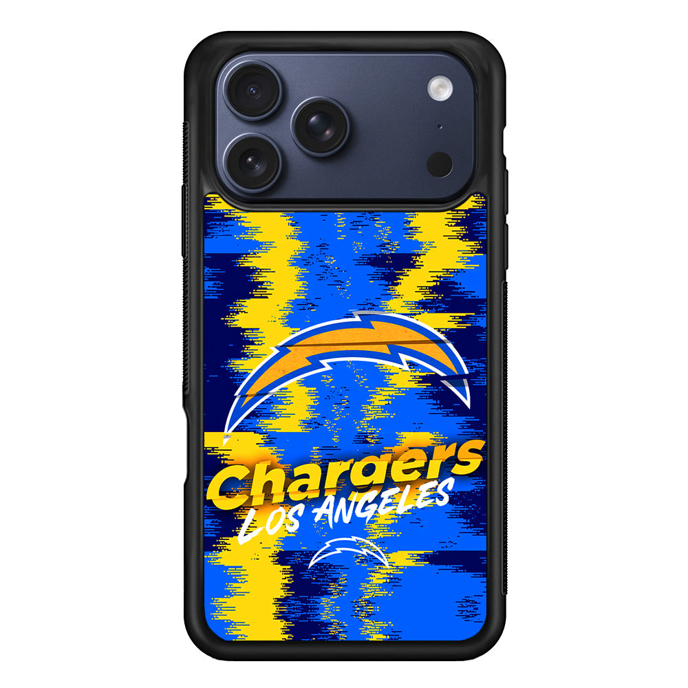 Los Angeles Chargers Abstract Color iPhone 17 Pro Max Case | Slim Protective Cover for iPhone 17 Pro Max
