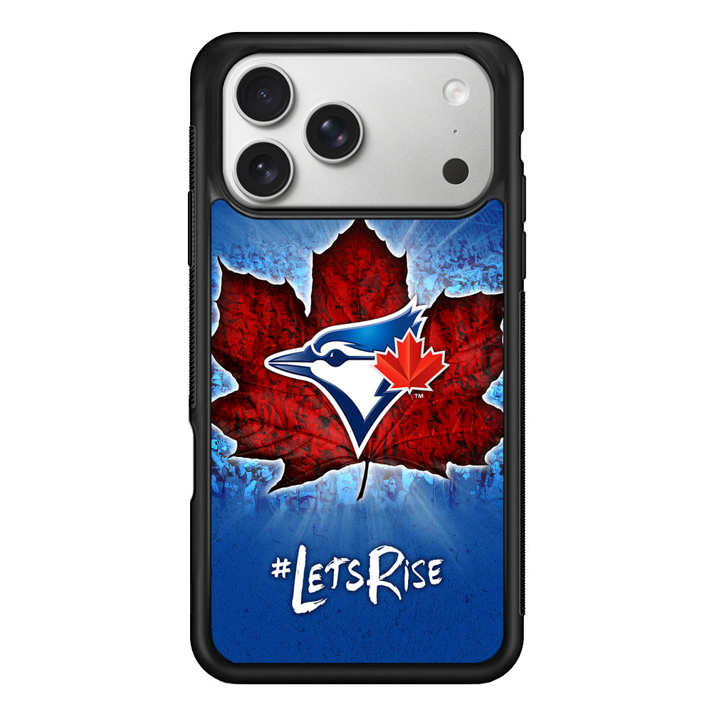 Toronto Blue Jays Lets Rise iPhone 17 Pro Case | Slim Rubber Case for iPhone 17 Pro