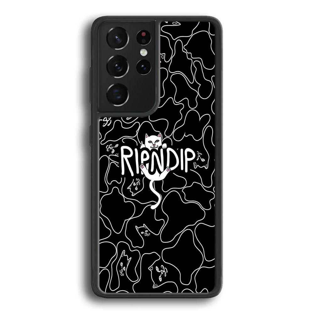 Rip N Dip Black Camo Samsung Galaxy S24 Ultra Case | Slim Rubber Case for Samsung Galaxy S24 Ultra