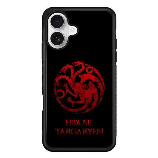 House Targaryen Symbol iPhone 16 Plus Case | Durable Protective Rubber Cover