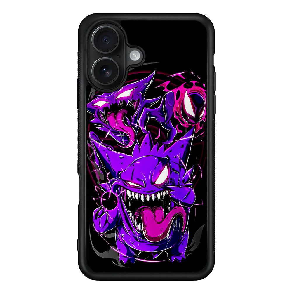 Pokemon Gengar Haunter Gatsly iPhone 16 Case - Oxvistore