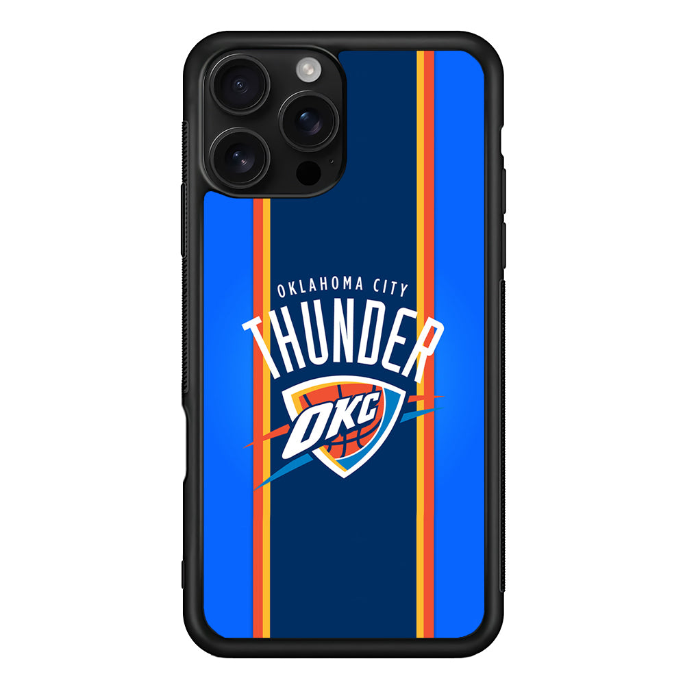 Oklahoma City Thunder Logo iPhone 16 Pro Case | Durable Protective Case for iPhone 16 Pro