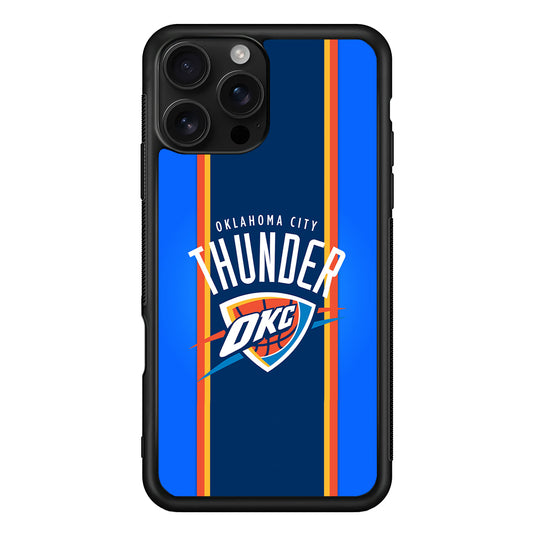 Oklahoma City Thunder Logo iPhone 16 Pro Case | Durable Protective Case for iPhone 16 Pro