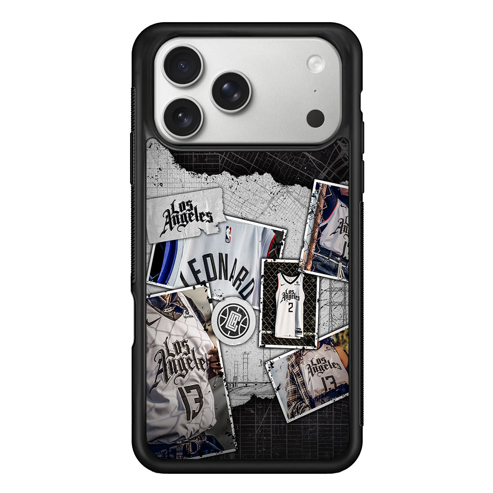LA Clippers Jersey iPhone 17 Pro Case | Slim Rubber Case for iPhone 17 Pro