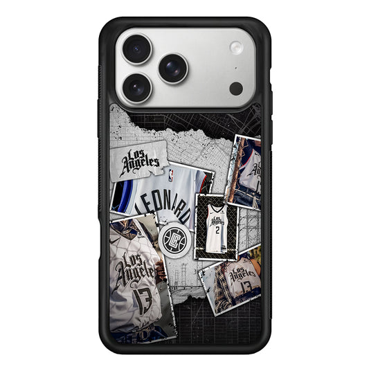 LA Clippers Jersey iPhone 17 Pro Case | Slim Rubber Case for iPhone 17 Pro