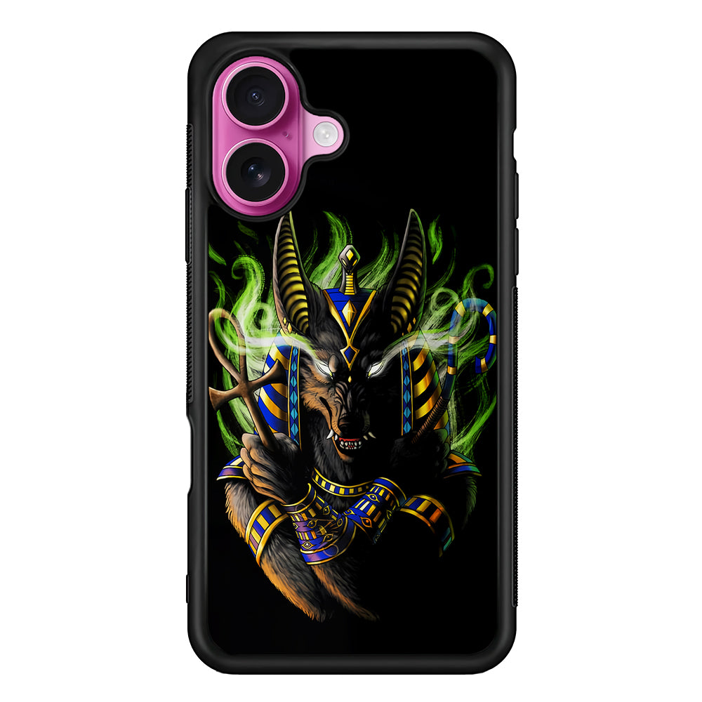 Anubis The God of The Dead iPhone 17 Case | Slim Protective Rubber Phone Cover