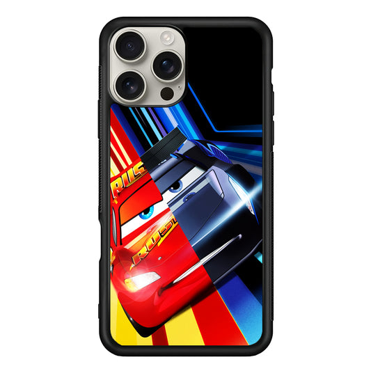 Lightning Mcqueen Car Poster iPhone 16 Pro Max Case | Stylish Protective Case for iPhone 16 Pro Max