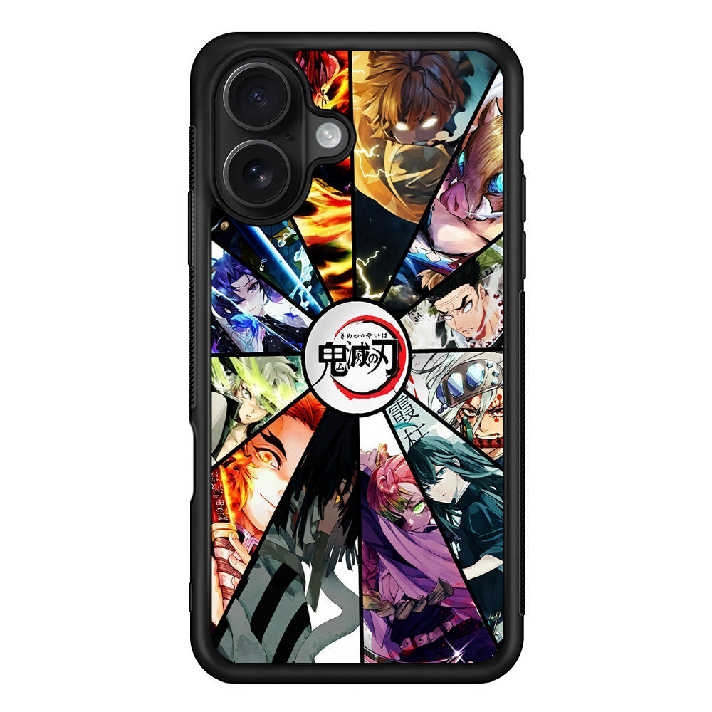 Kimetsu no Yaiba Collage iPhone 16 Case - Oxvistore