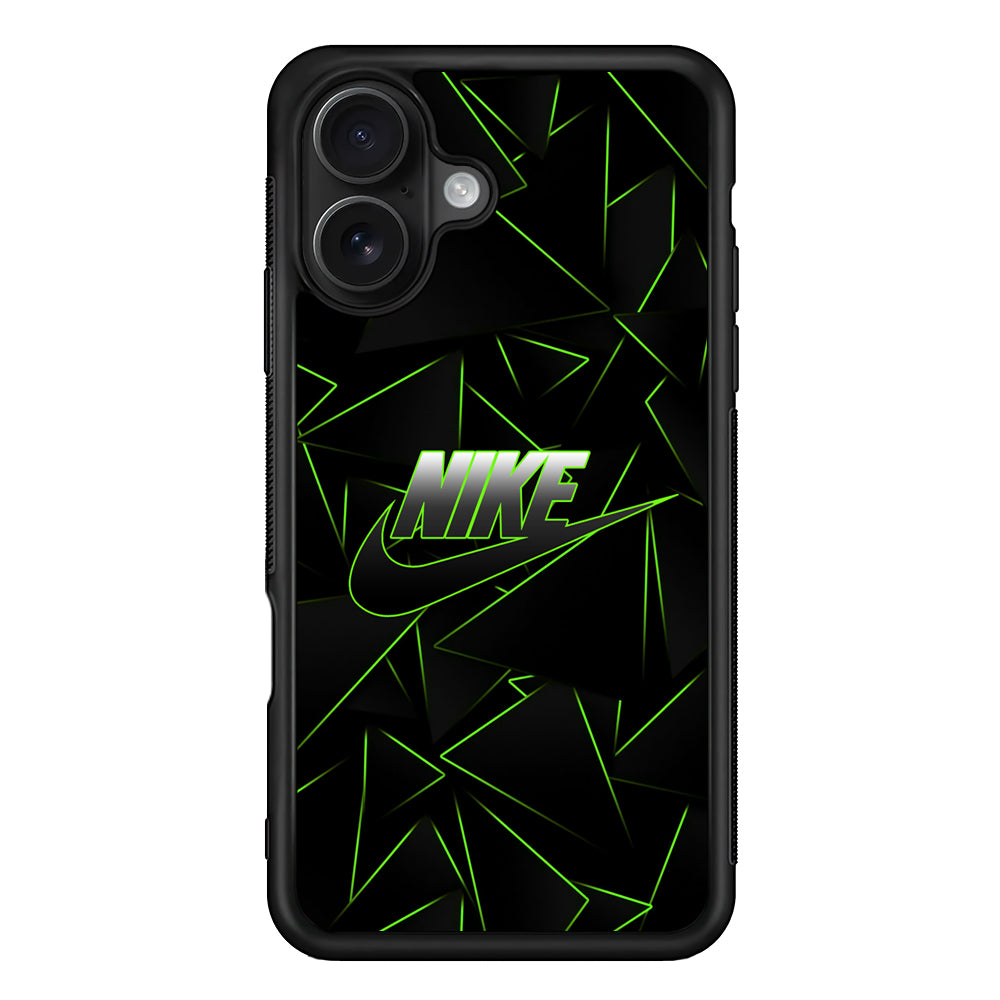 Nike Green Laser Point iPhone 16 Case - Oxvistore