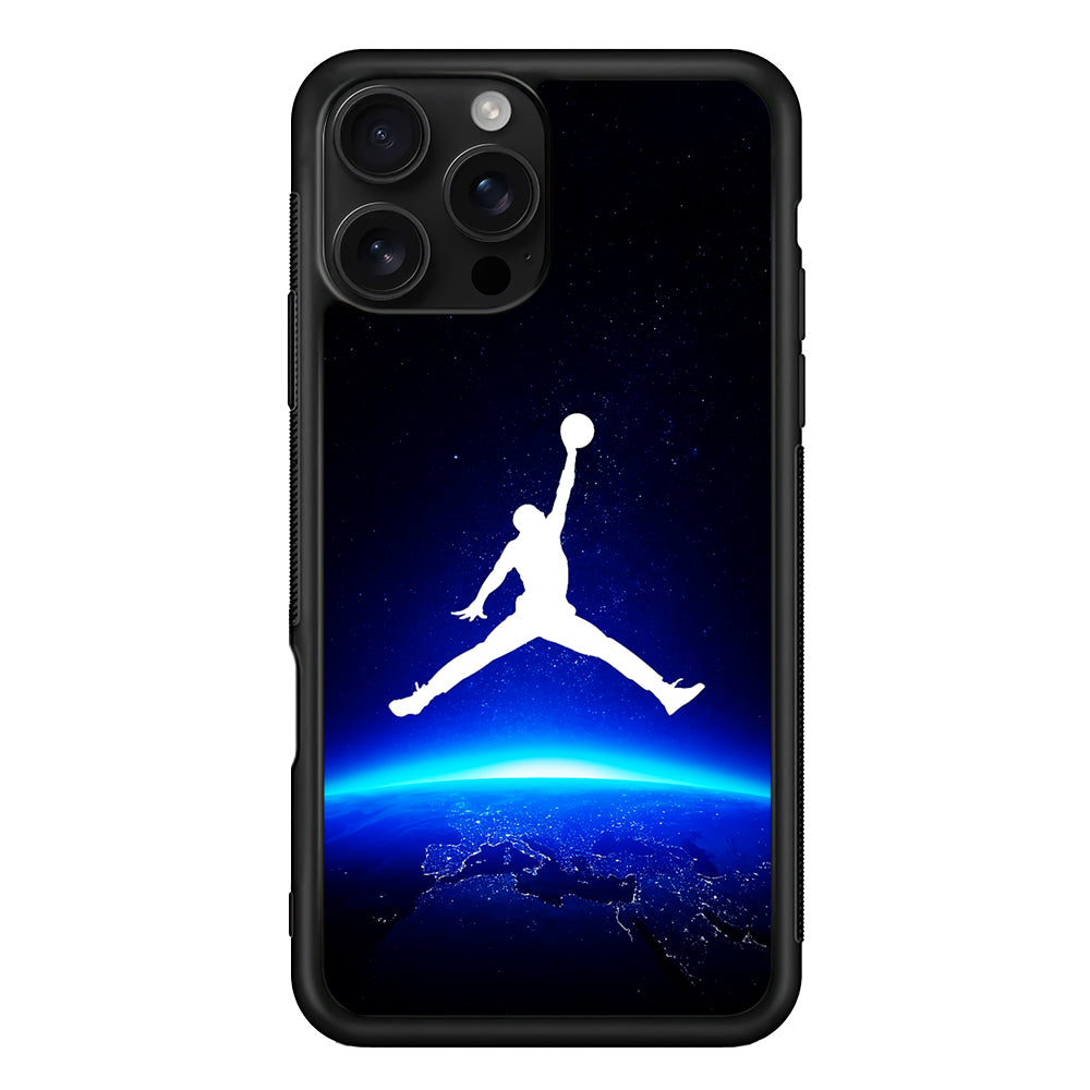 Air Jordan Logo Above Earth iPhone 16 Pro Case - Stylish Protective Cover for iPhone 16 Pro