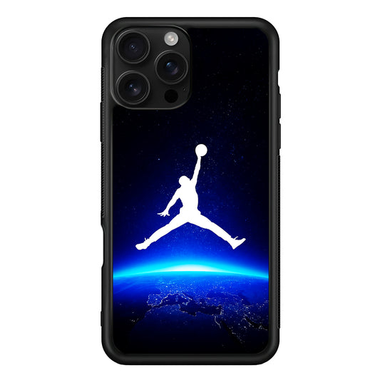 Air Jordan Logo Above Earth iPhone 16 Pro Case - Stylish Protective Cover for iPhone 16 Pro