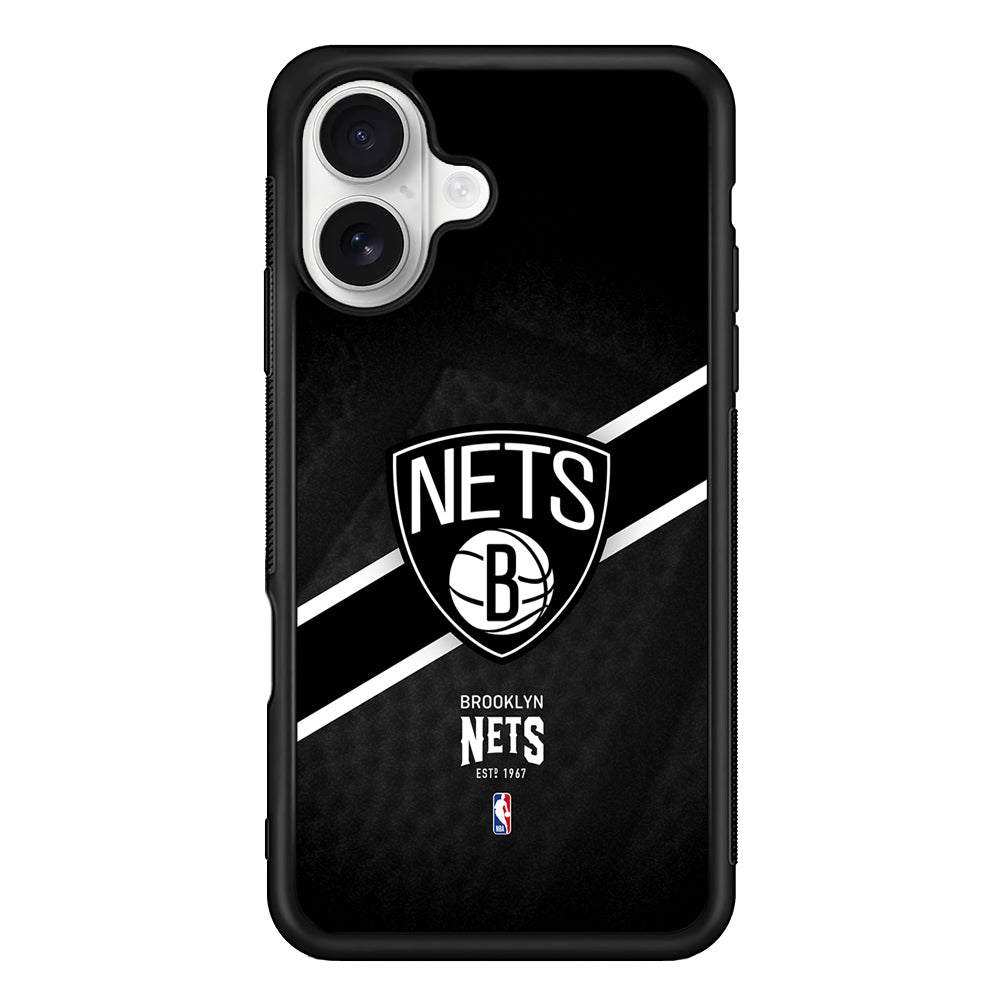 Brooklyn Nets Logo iPhone 16 Plus Case | Durable Protective Rubber Cover