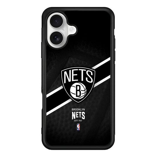 Brooklyn Nets Logo iPhone 16 Plus Case | Durable Protective Rubber Cover