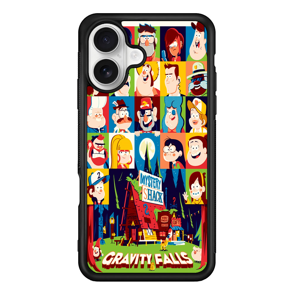 The Mystery Shack Gravity Falls iPhone 16 Plus Case | Durable Protective Rubber Cover