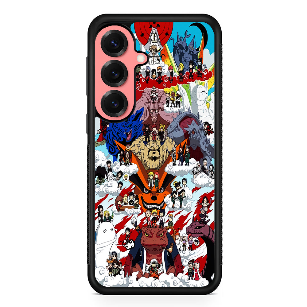 Naruto Chibi All Character Samsung Galaxy S25 Case | Protective Case for Samsung Galaxy S25