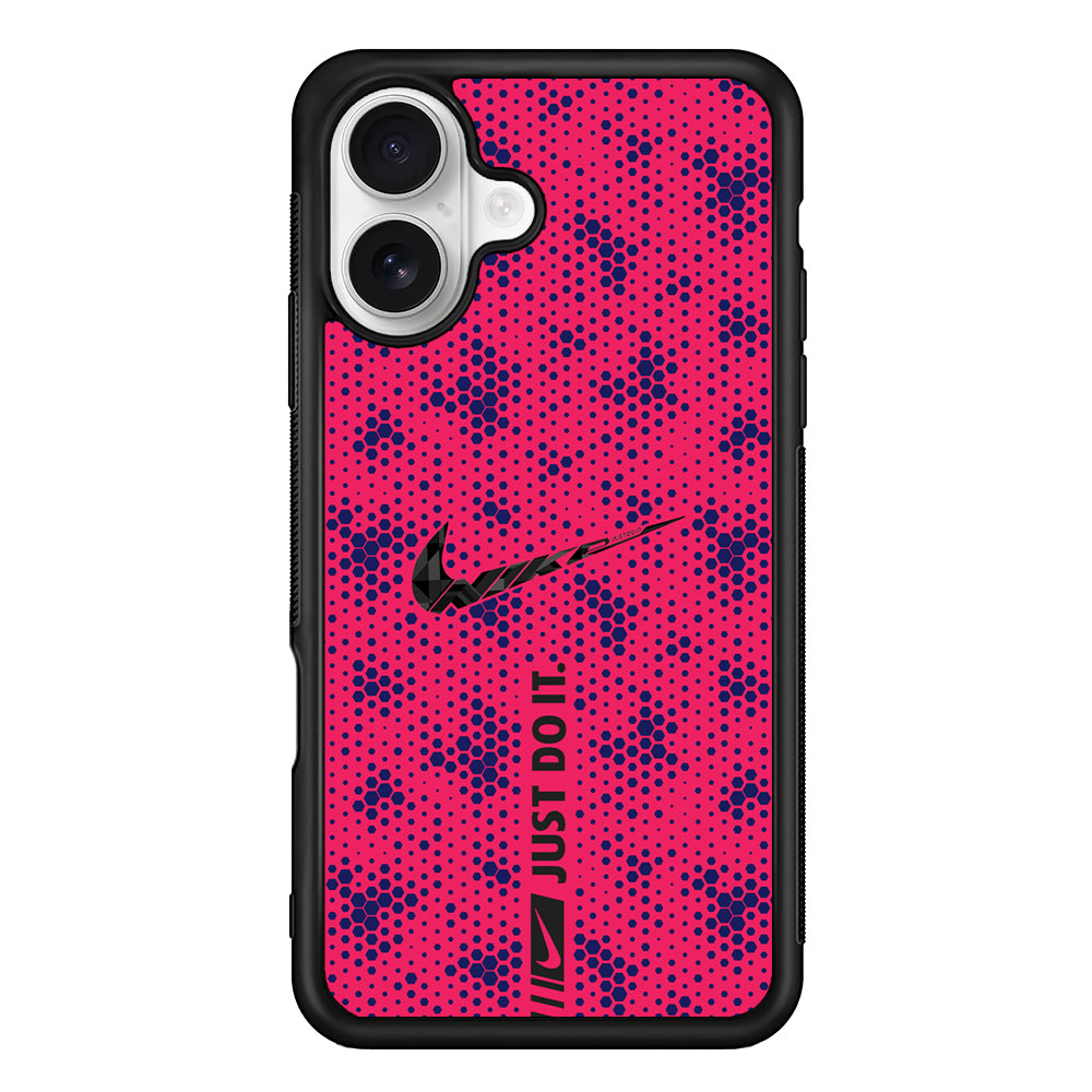 Nike Blue Honeycomb iPhone 16 Plus Case – Slim Fit Protective Phone Case