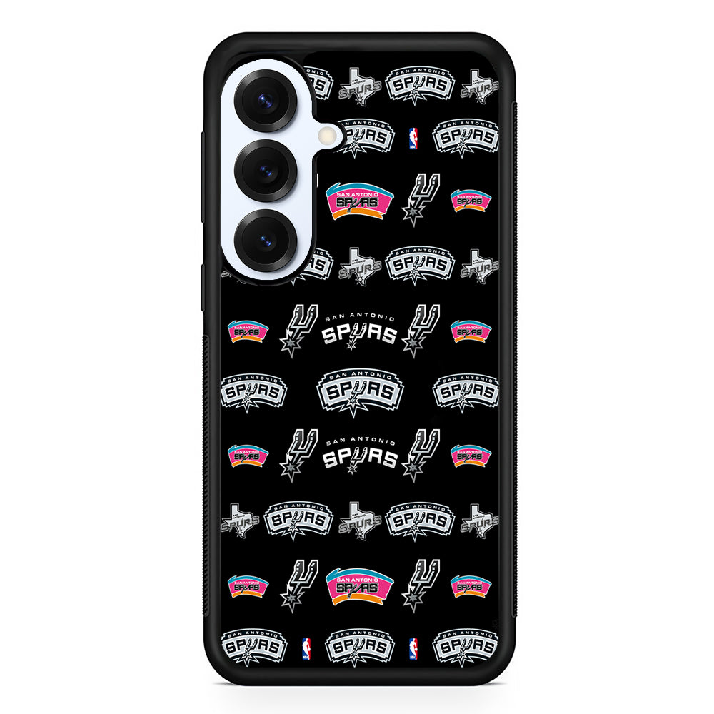 San Antonio Spurs Pattern Samsung Galaxy S25 Plus Case | Slim Rubber Cover for Samsung Galaxy S25 Plus