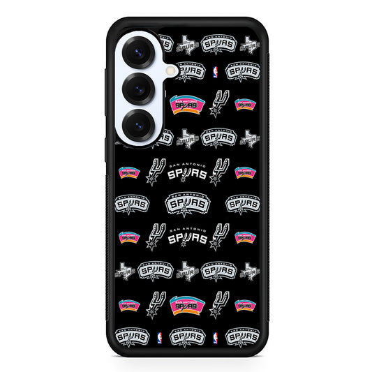 San Antonio Spurs Pattern Samsung Galaxy S25 Plus Case | Slim Rubber Cover for Samsung Galaxy S25 Plus