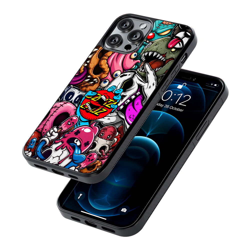 Santa Cruz Skateboard Nightmare 2D Rubber Phone Case | Durable Phone Case