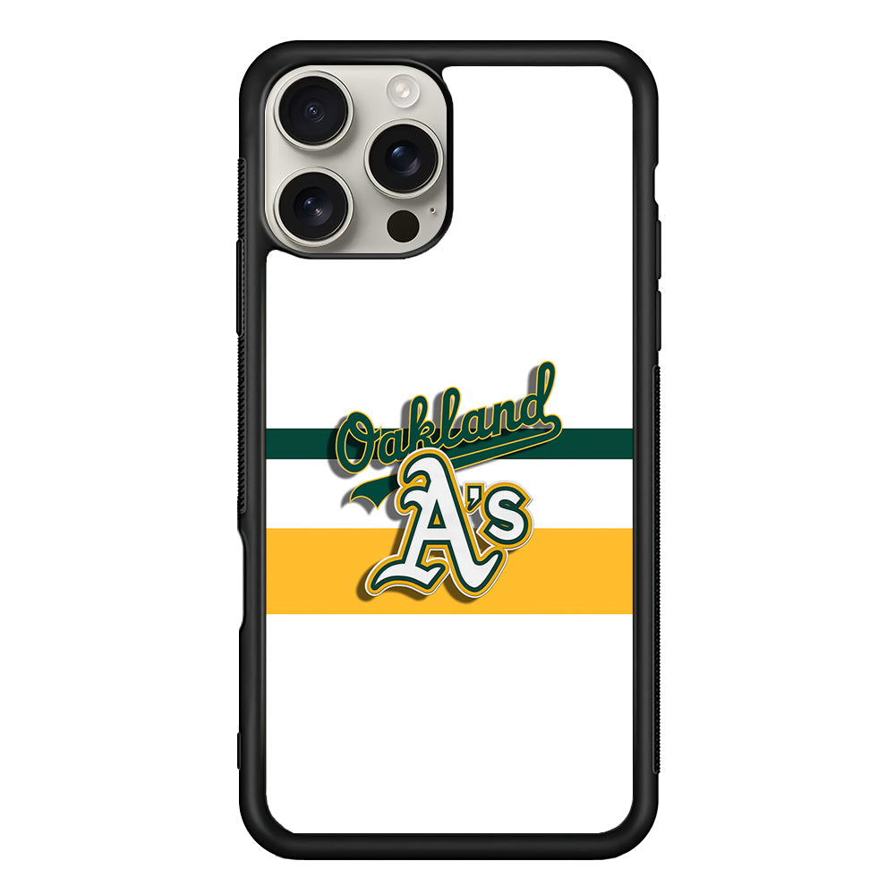 Oakland Athletics Logo iPhone 16 Pro Max Case | Stylish Protective Case for iPhone 16 Pro Max