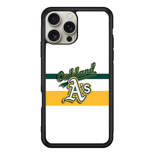 Oakland Athletics Logo iPhone 16 Pro Max Case | Stylish Protective Case for iPhone 16 Pro Max