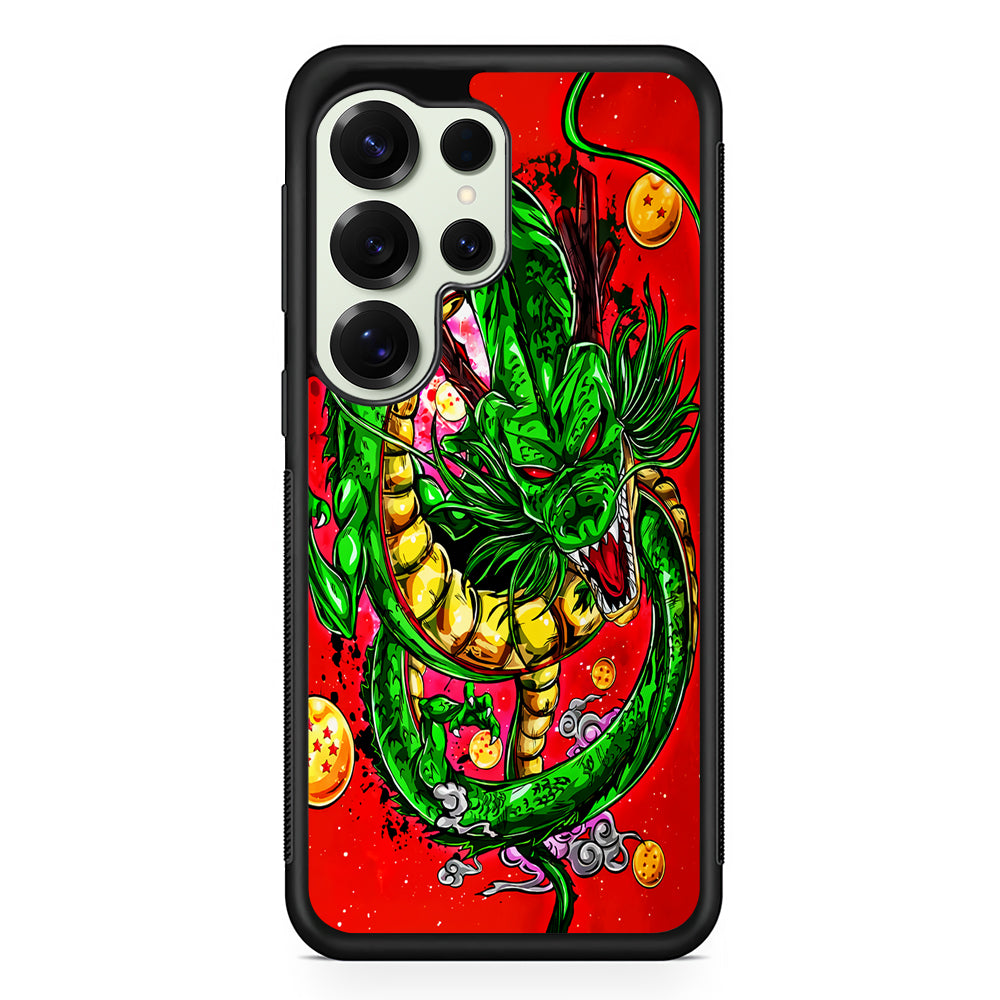 Shenron Dragon Ball Z Red Samsung Galaxy S25 Ultra Case | Durable Rubber Case for Samsung Galaxy S25 Ultra